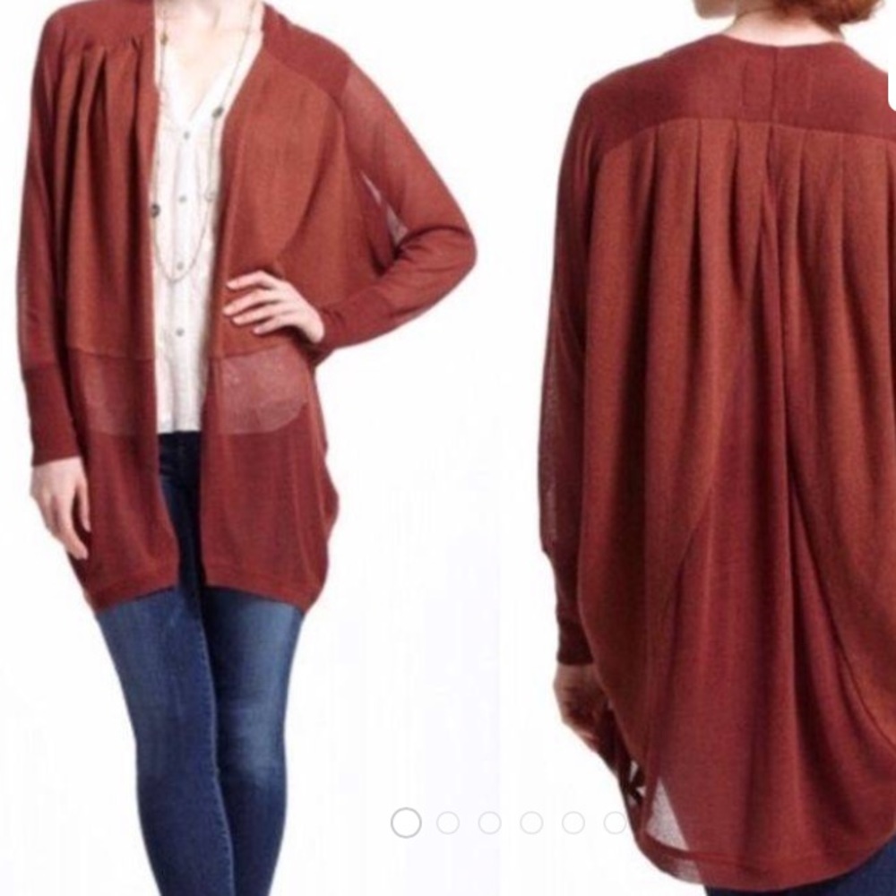 Anthro Angel Of The North Open Cardigan Sweater